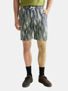 printed-tencel-regular-fit-bermuda-short front view by Scotch & Soda