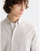 Oxford Shirt close-up on model showing fit and detail by Scotch & Soda