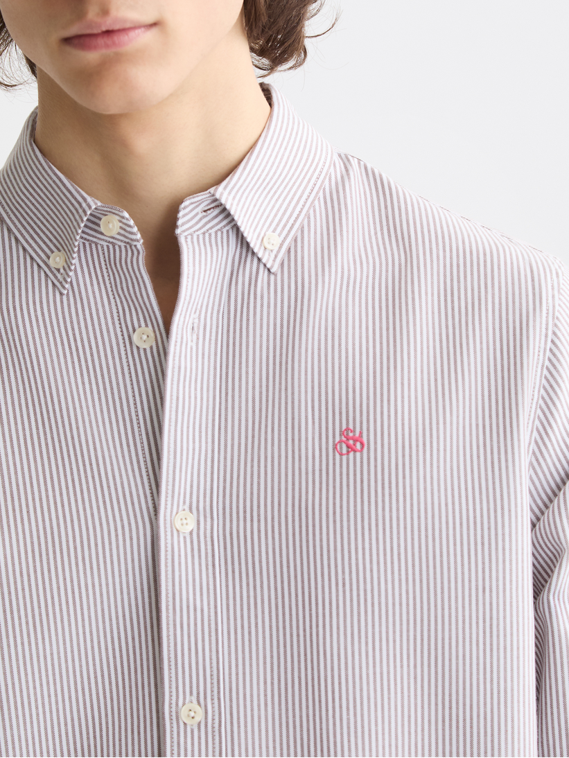 Seasonal Essentials Striped oxford shirt