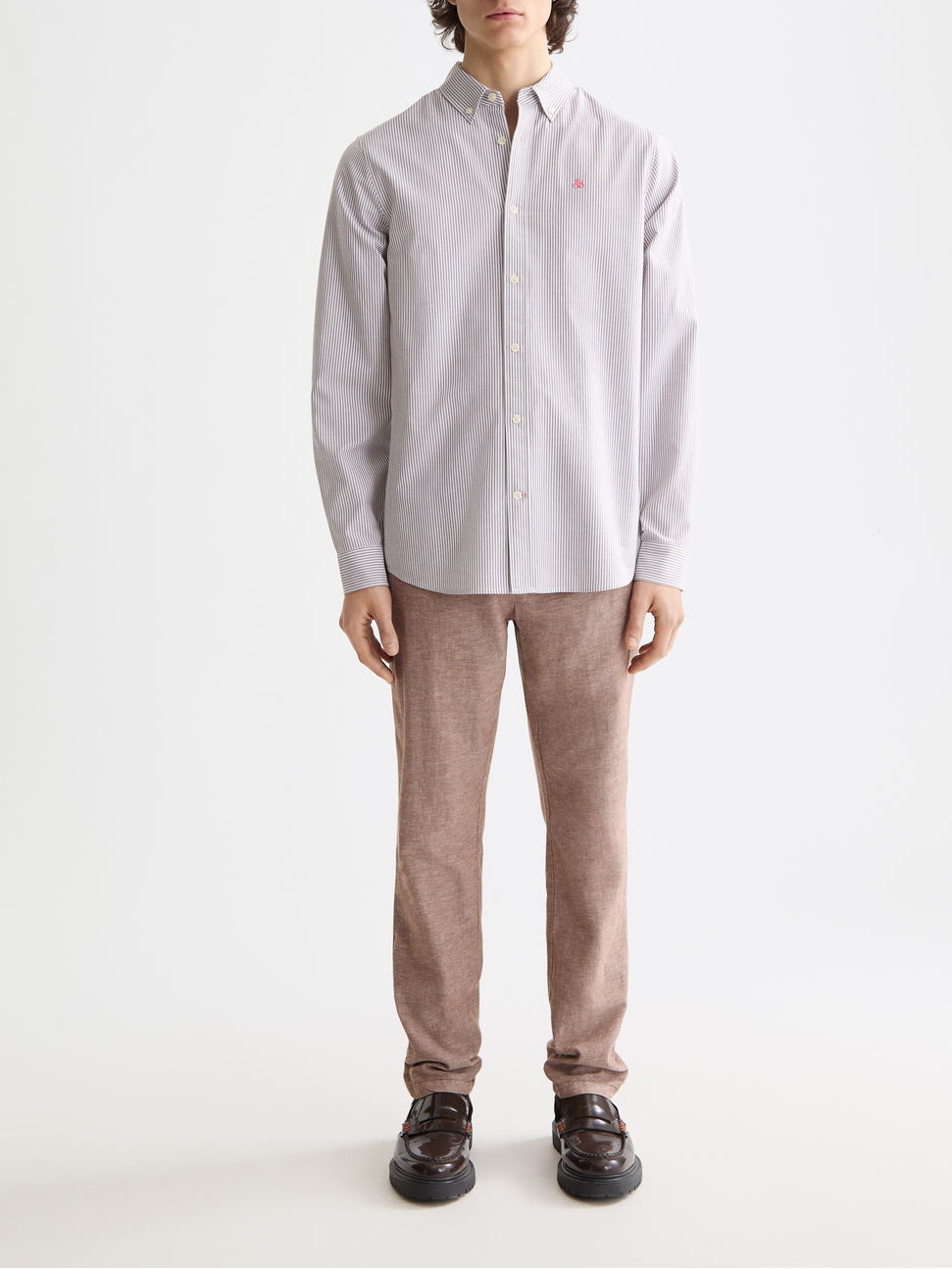 Seasonal Essentials Striped oxford shirt