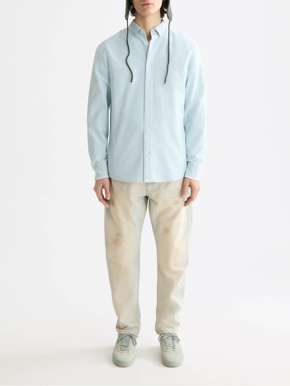 Seasonal Essentials Striped oxford shirt