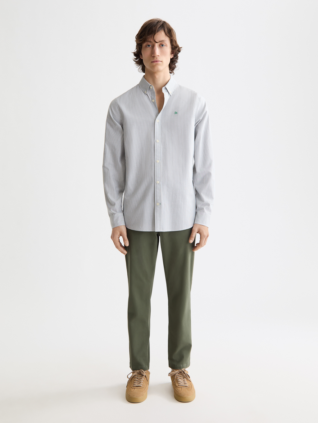 Seasonal Essentials Striped oxford shirt