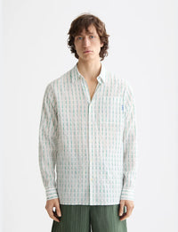 Striped Cotton Voile Shirt