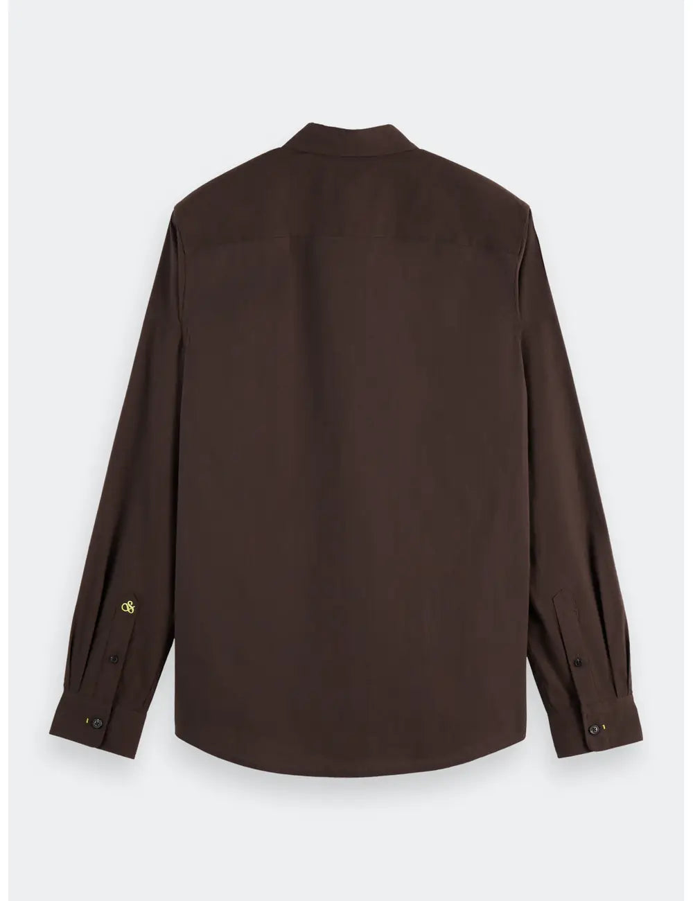 Slim Fit Poplin Shirt flat lay back view by Scotch & Soda