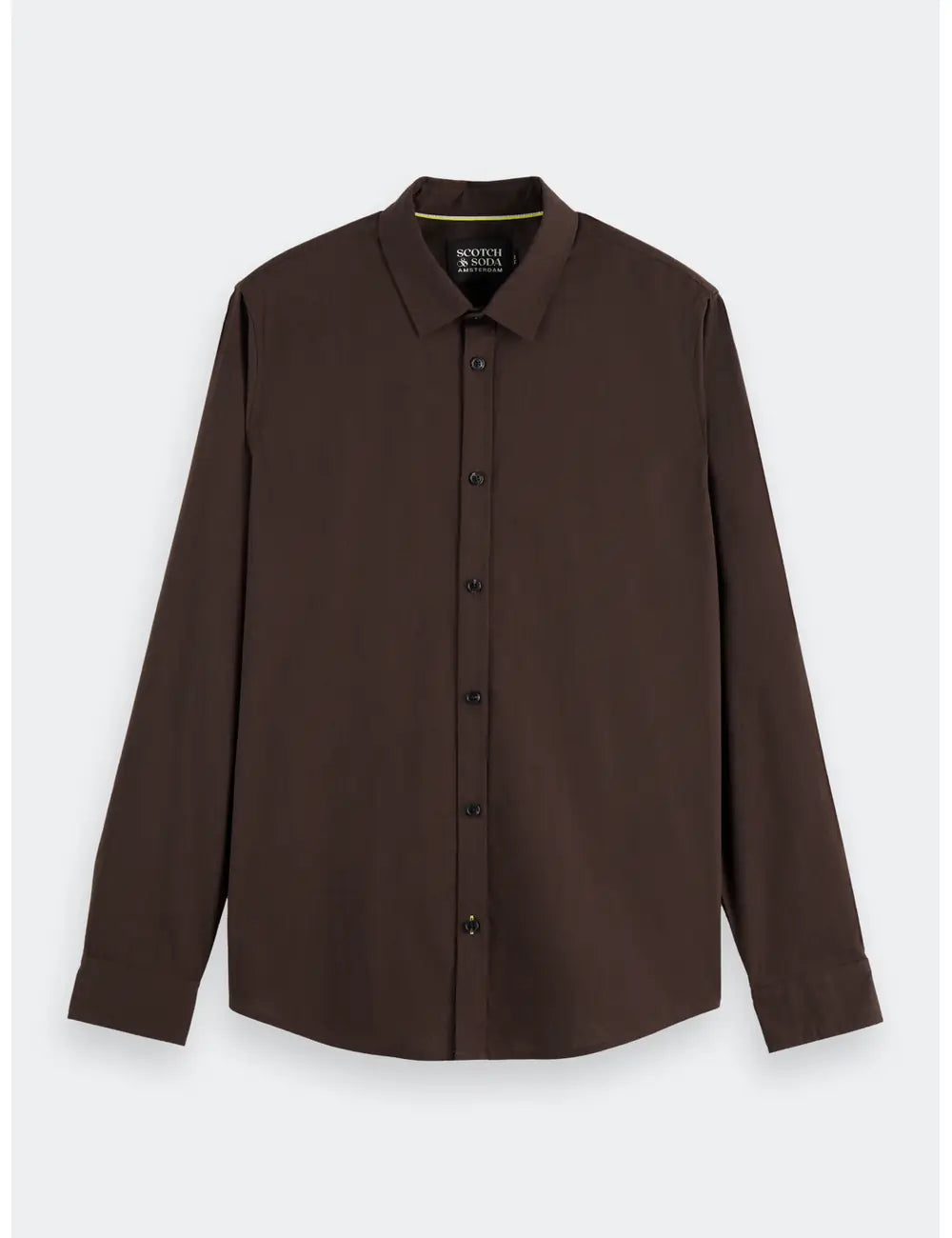 Slim Fit Poplin Shirt flat lay front view by Scotch & Soda