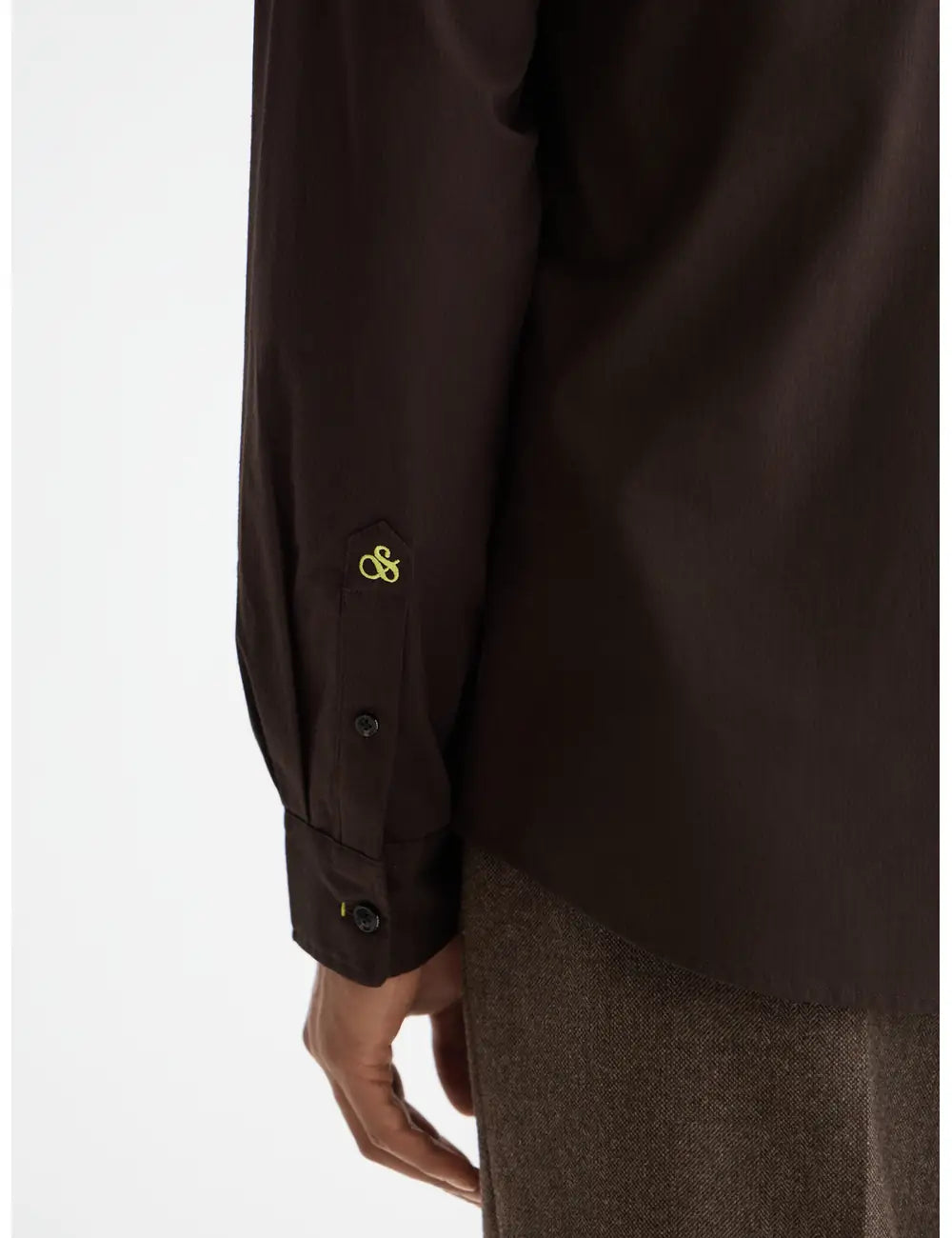 Slim Fit Poplin Shirt detail view by Scotch & Soda