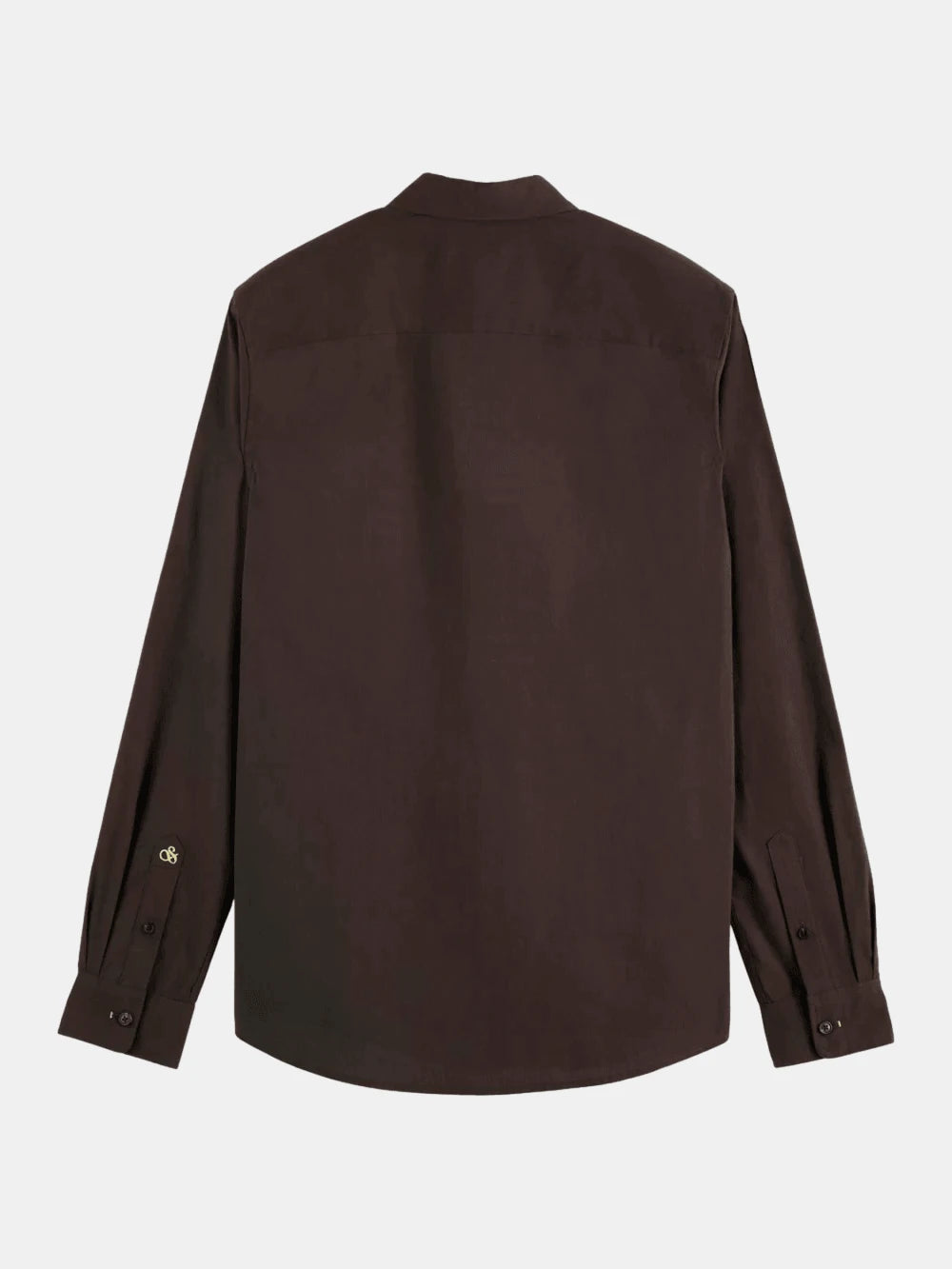 striped-slim-fit-poplin-shirt back view by Scotch & Soda