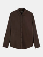 striped-slim-fit-poplin-shirt front view by Scotch & Soda