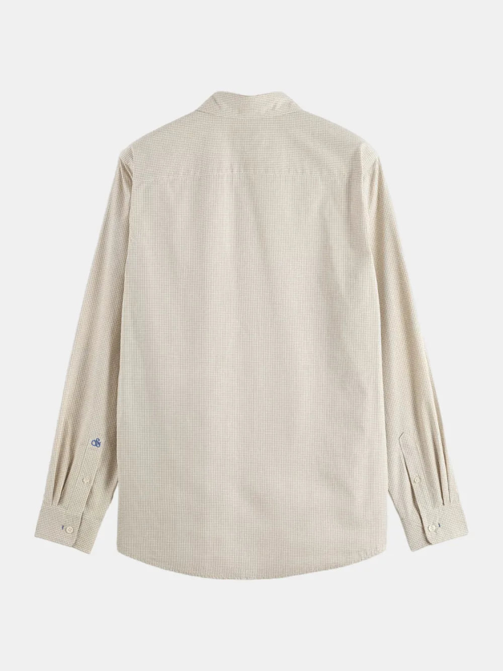 micro-check-poplin-shirt-1 back view by Scotch & Soda
