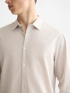 micro-check-poplin-shirt-1 detail shot by Scotch & Soda