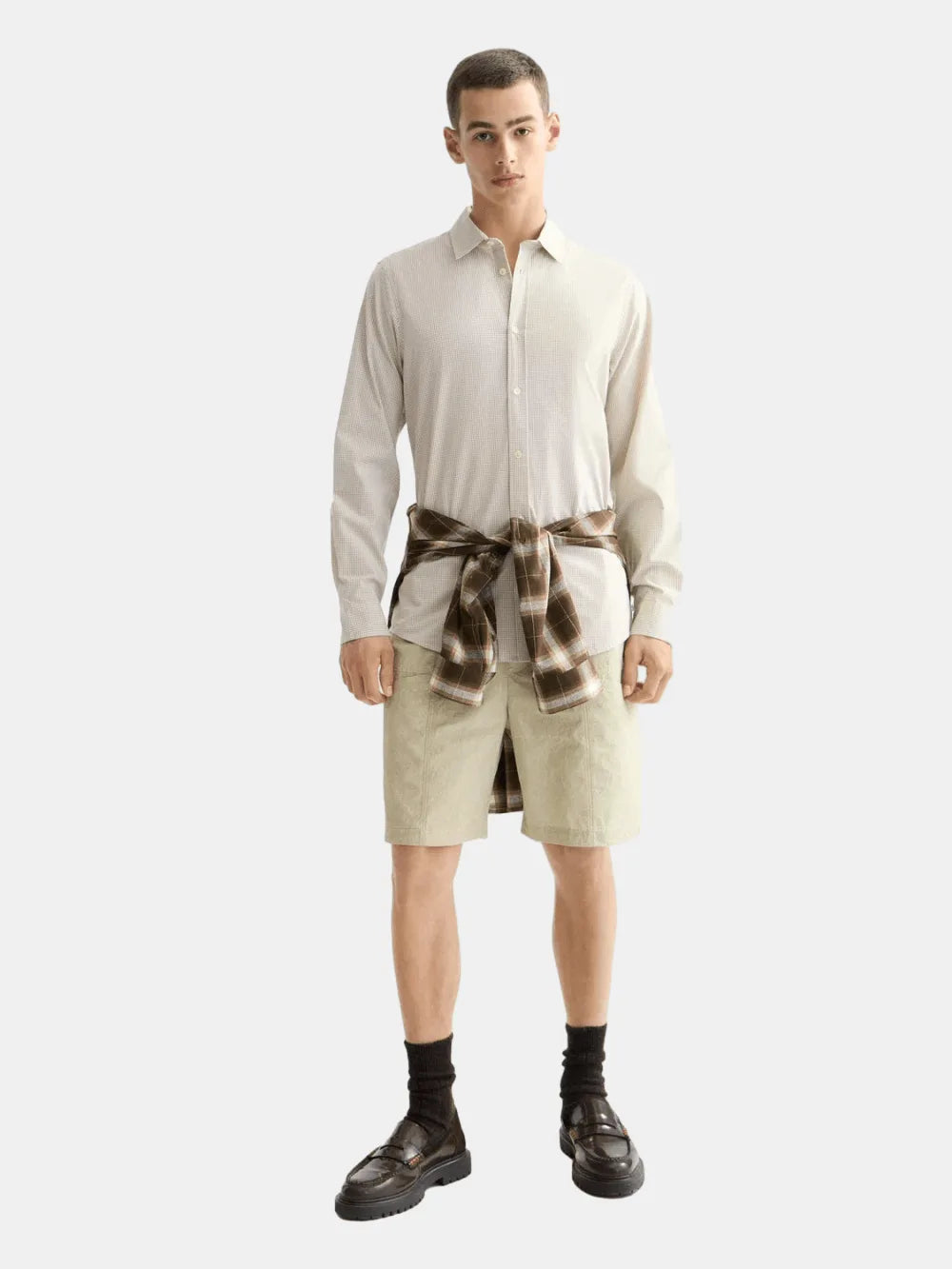 Micro-Check Poplin Shirt - Scotch & Soda