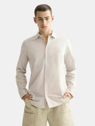 micro-check-poplin-shirt-1 front view by Scotch & Soda