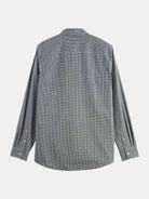micro-check-poplin-shirt back view by Scotch & Soda