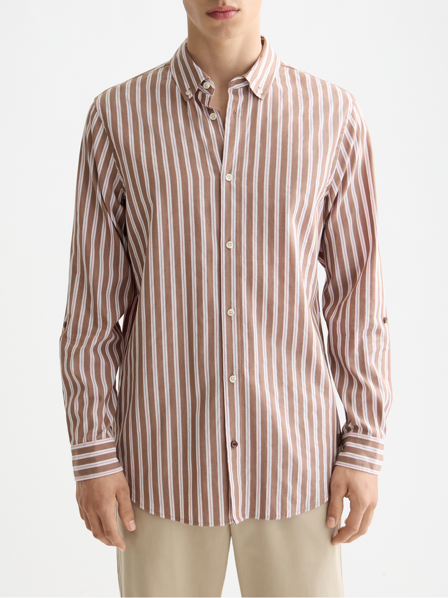 Yarn-dyed stripe shirt