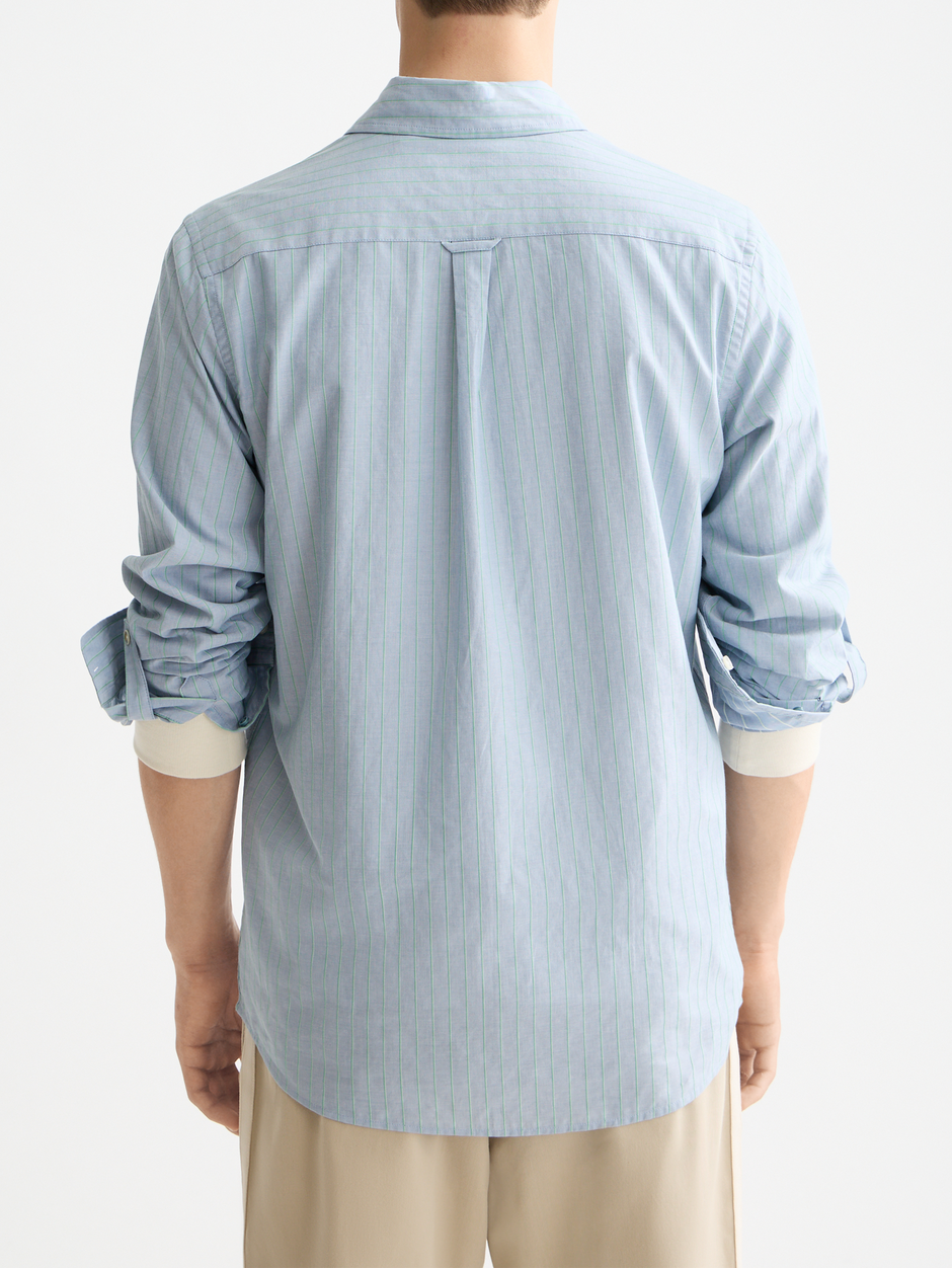 Yarn-dyed stripe shirt