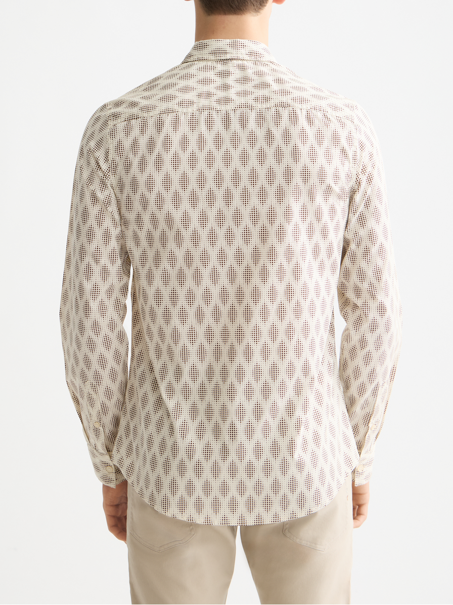 Print slim shirt