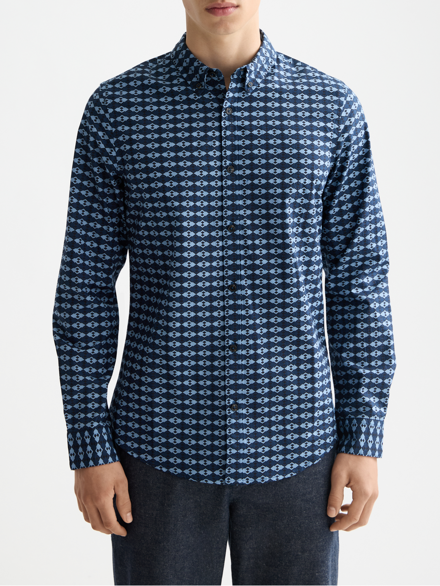 Print slim shirt