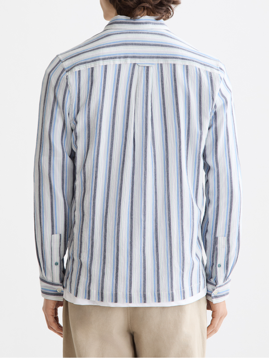 Textured stripe shirt