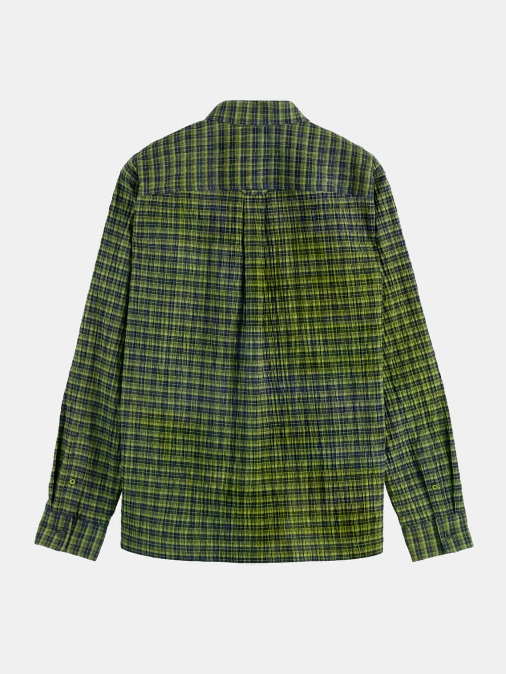 crinkle-checked-shirt back view by Scotch & Soda