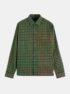 crinkle-checked-shirt front view by Scotch & Soda