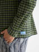 crinkle-checked-shirt detail shot by Scotch & Soda