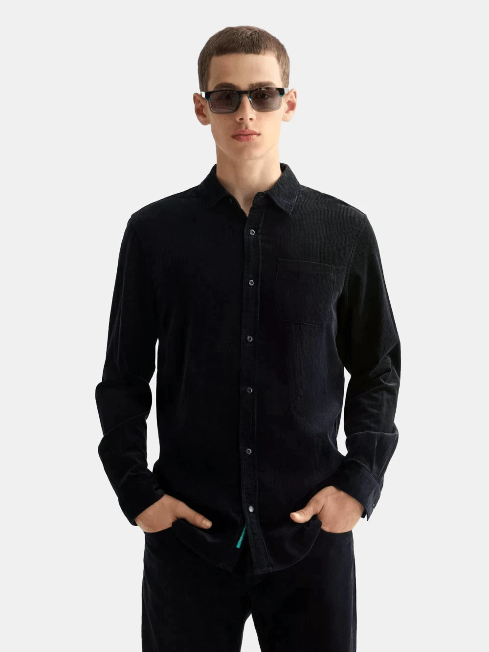 regular-fit-corduroy-shirt front view by Scotch & Soda