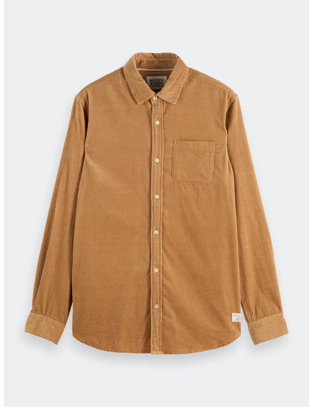 Corduroy Shirt flat lay front view by Scotch & Soda