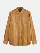 regular-fit-corduroy-shirt-1 front view by Scotch & Soda