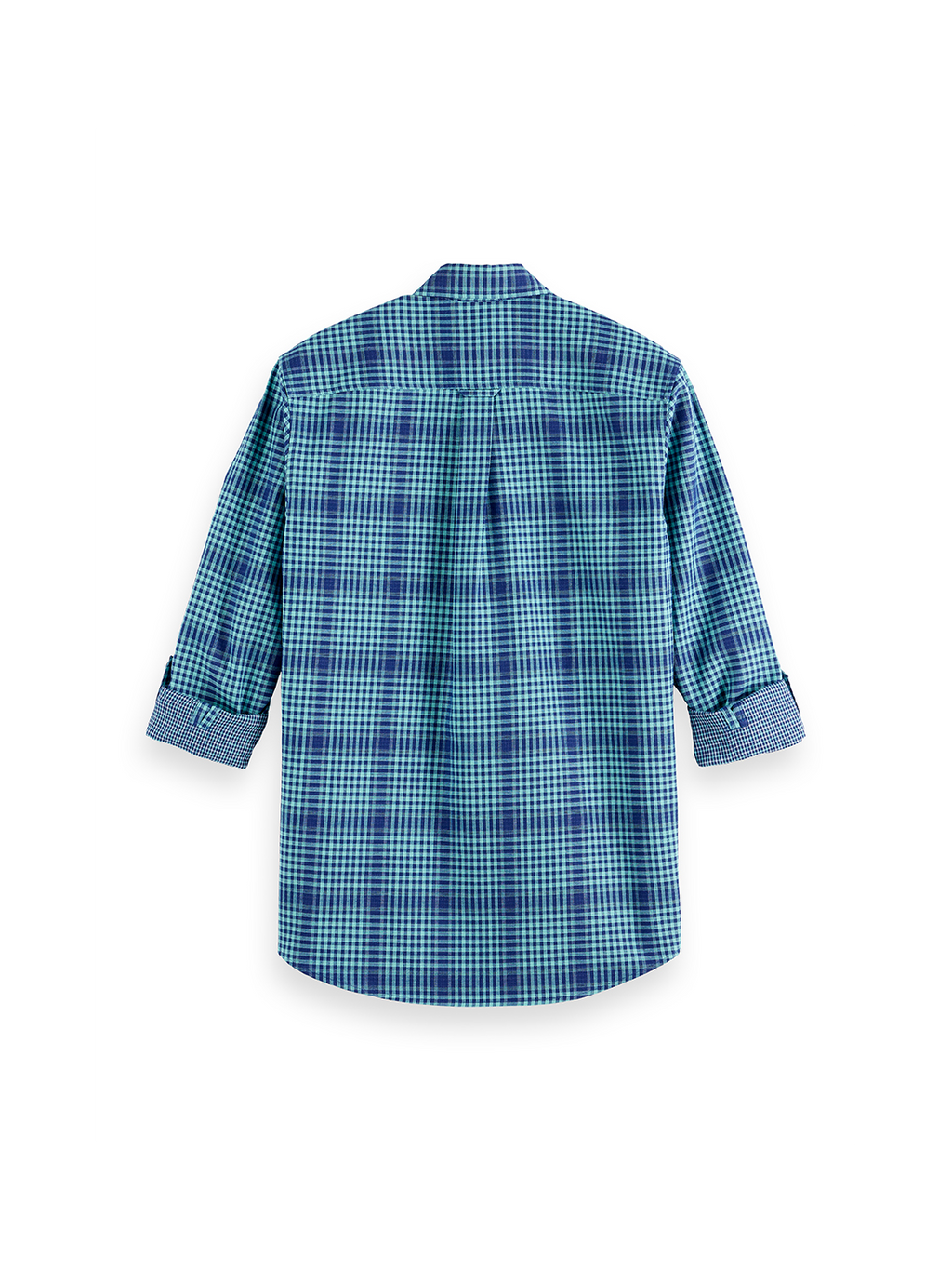 Shadow-check double-faced shirt