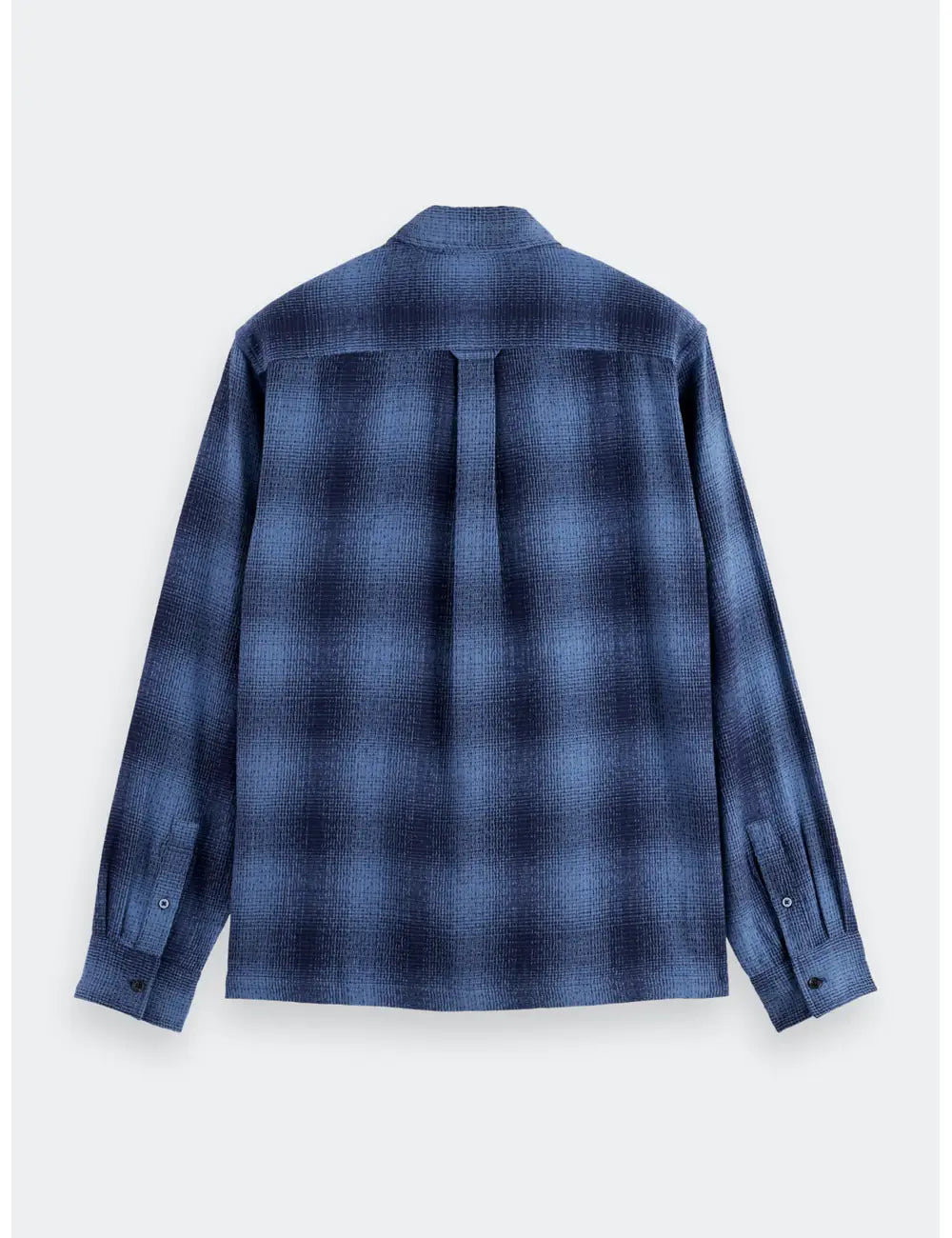 Shadow Check Shirt flat lay back view by Scotch & Soda