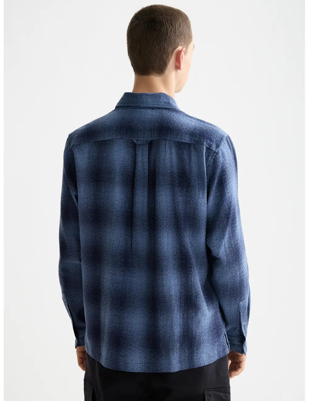 Shadow Check Shirt detail shot showing fabric and craftsmanship by Scotch & Soda