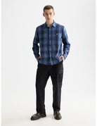 Shadow Check Shirt flat lay front view by Scotch & Soda