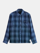 shadow-check-shirt front view by Scotch & Soda