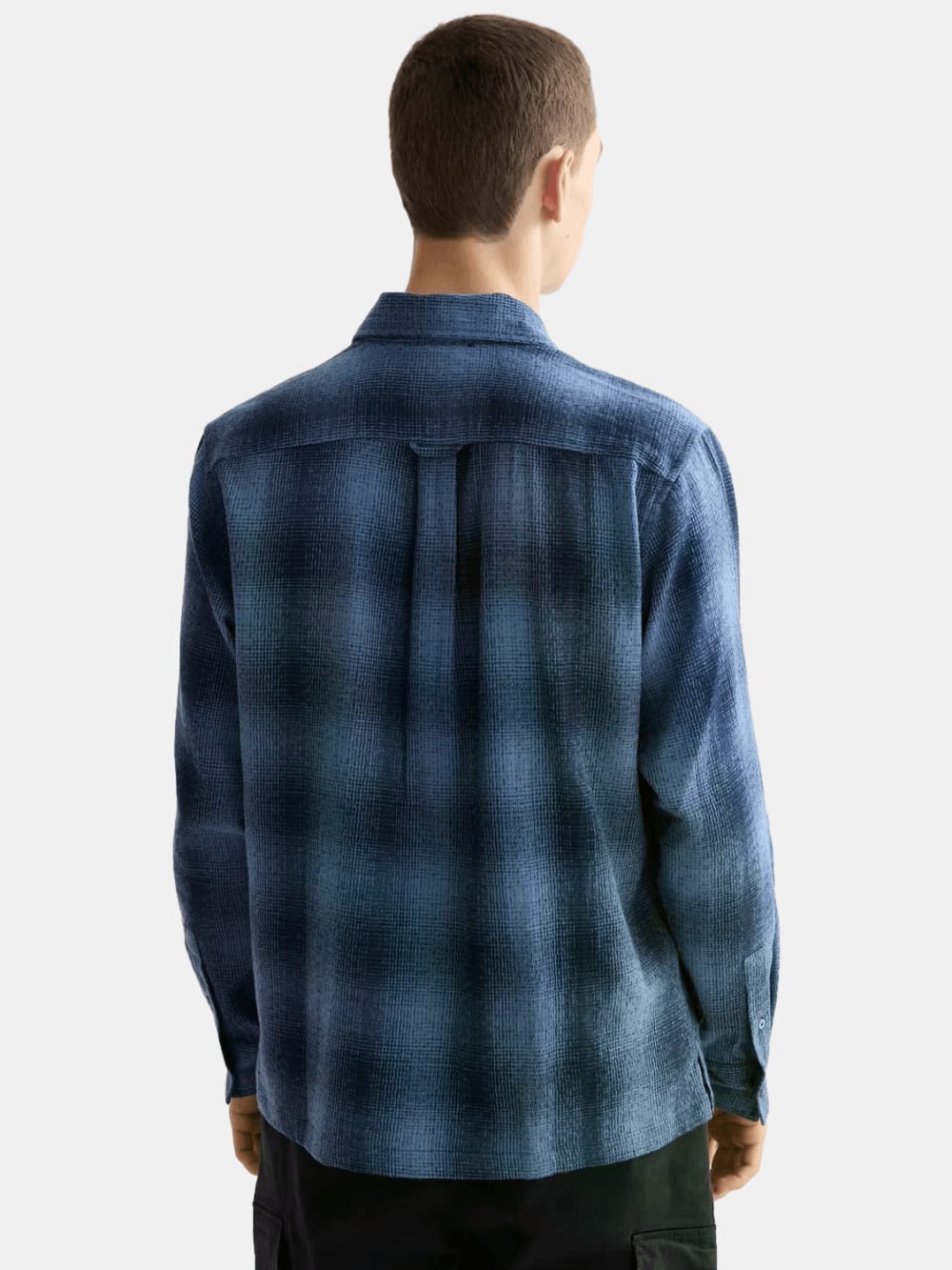 shadow-check-shirt back view by Scotch & Soda