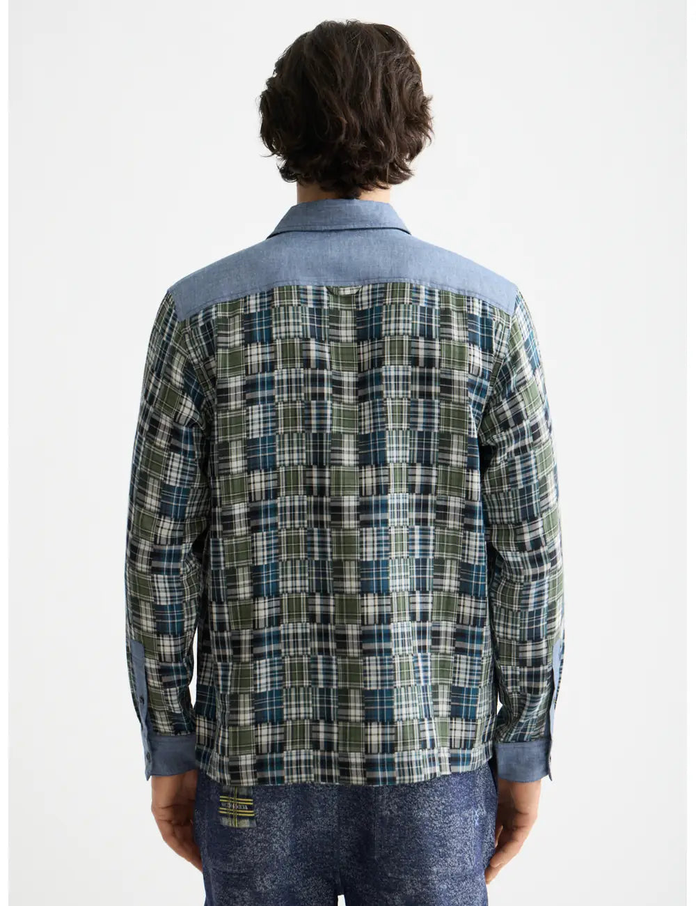 Patchwork Flannel Shirt detail shot showing fabric and craftsmanship by Scotch & Soda