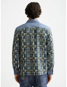 Patchwork Flannel Shirt detail shot showing fabric and craftsmanship by Scotch & Soda