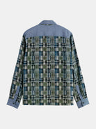Patchwork Flannel Relaxed-Fit Shirt back view showing fit and finish by Scotch & Soda