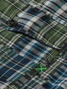 Patchwork Flannel Relaxed-Fit Shirt detail shot of fabric and craftsmanship by Scotch & Soda