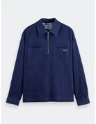 Zip Corduroy Shirt flat lay front view by Scotch & Soda