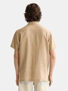 Regular Fit Short Sleeved Linen Shirt Back View - Scotch & Soda