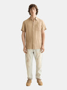 Regular-Fit Short-Sleeved Linen Shirt - Scotch & Soda