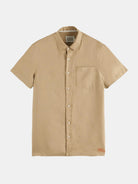 Regular Fit Short Sleeved Linen Shirt Image 2 - Scotch & Soda
