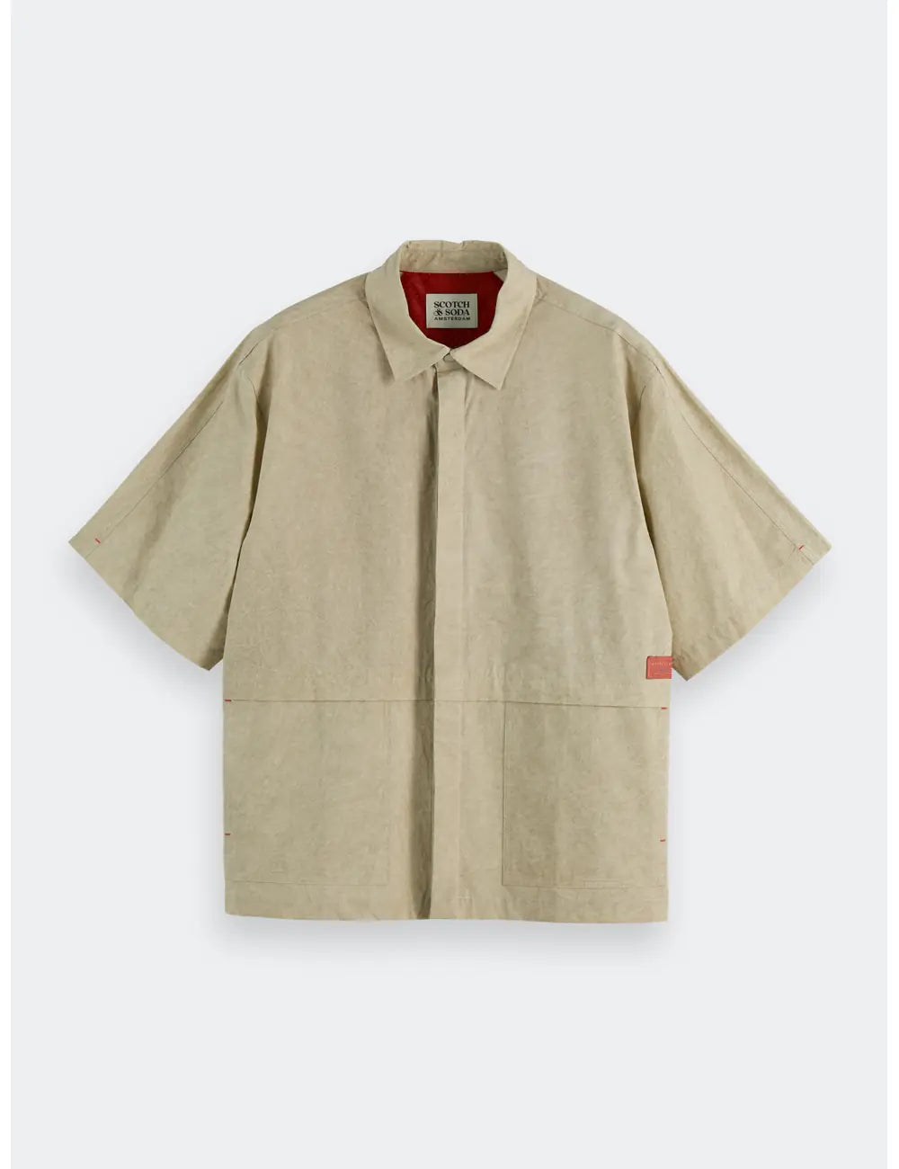 Washed Layered Short Sleeved flat lay front view by Scotch & Soda