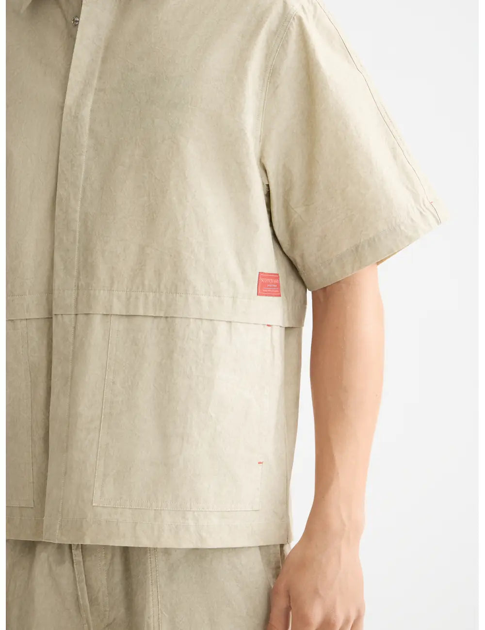 Washed Layered Short Sleeved detail view by Scotch & Soda