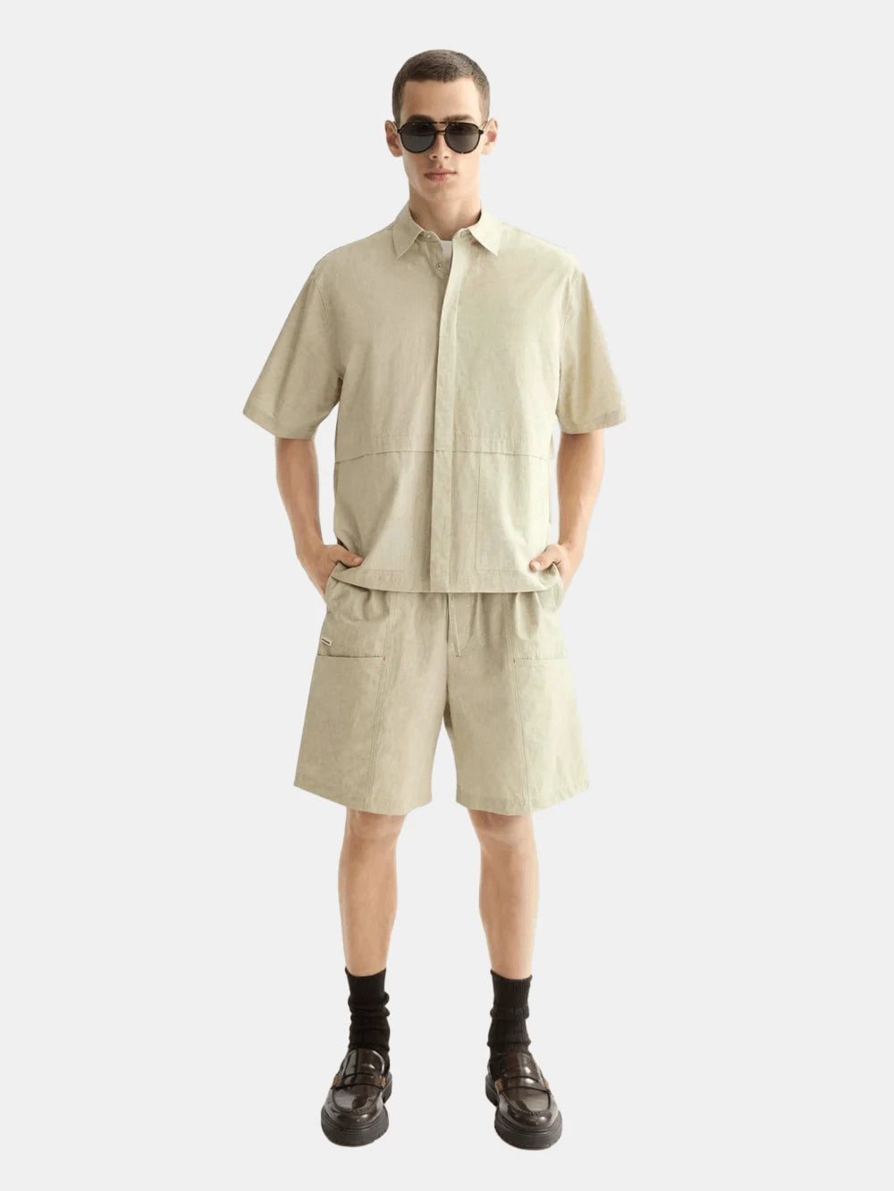 Washed Layered Short-Sleeved Shirt - Scotch & Soda