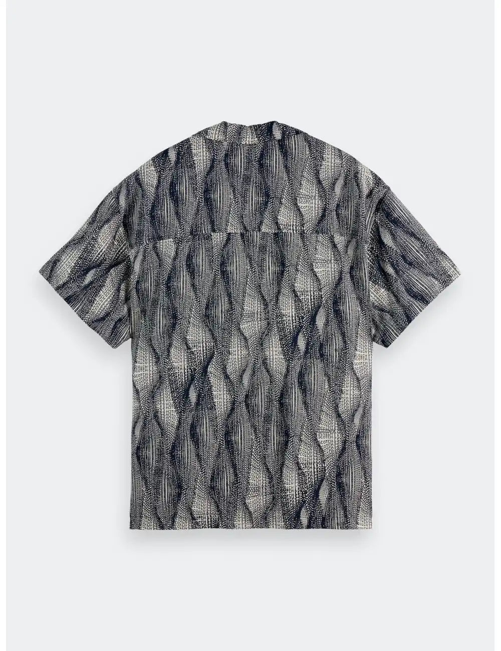 Printed Tencel Shirt flat lay back view by Scotch & Soda