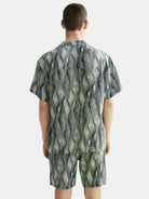 printed-short-sleeved-tencel-shirt back view by Scotch & Soda