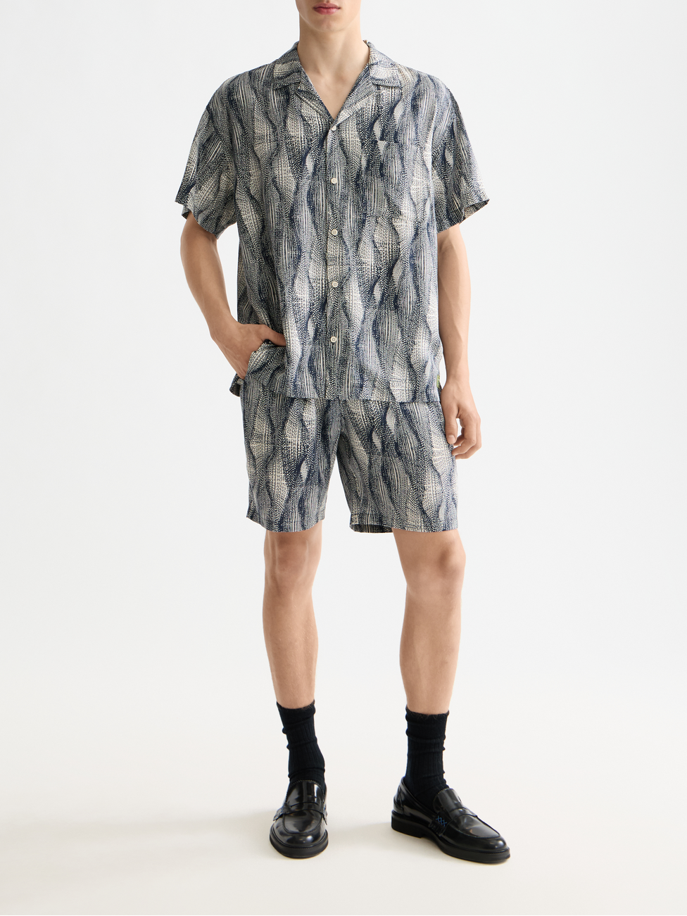 Printed short sleeve shirt