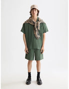 Tonal Striped Shirt full model shot showing overall fit by Scotch & Soda