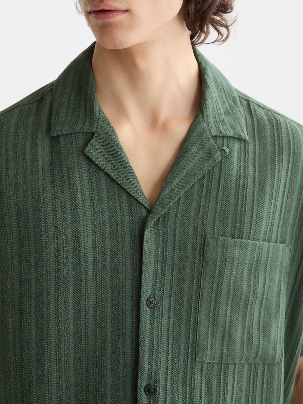 striped short sleeve shirt